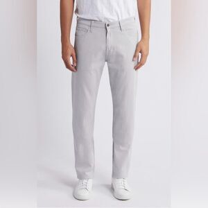 AG Jeans Adriano Goldschmied | Everett Slim Straight Jeans Cotton Linen Gray